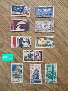 lot N°35. Timbres de France