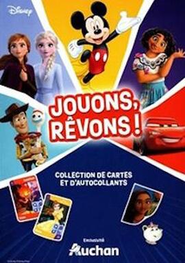 Cartes collection Jouons rêvons disney Auchan 2024