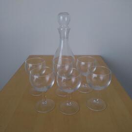 Carafe / verres à vin