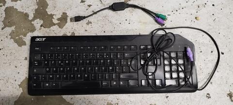 clavier pc ps2 avec adaptateur usb