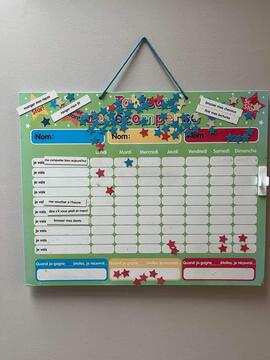 Tableau d'organisation enfant