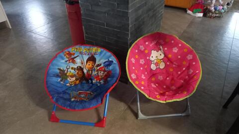 chaises pliantes enfant ronde