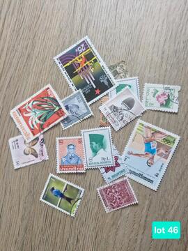 lot N°46. Timbres Asie