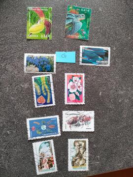 lot de timbres français n° G