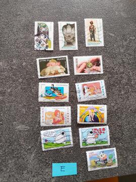 Timbres français lot E