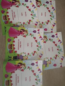 Cartes invitations anniversaire