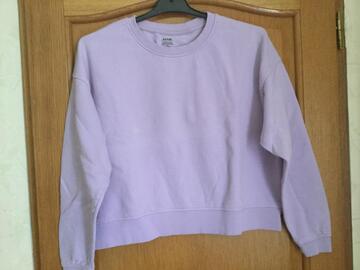 Sweat court mauve taille M