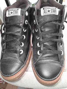 Donne Converse All Stars cuir marron foncé, pointure 38, état neuf