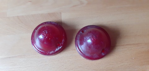 2 cabochons de clignotants 2CV