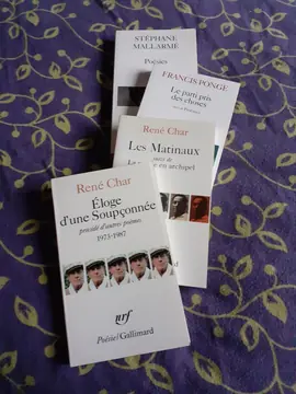 Livres René Char -F. Ponge