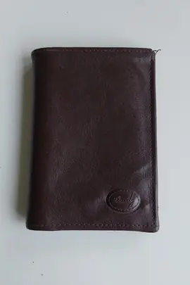 Porte-monnaie similicuir marron