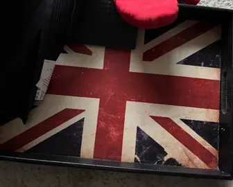 plateau drapeau anglais et maniques