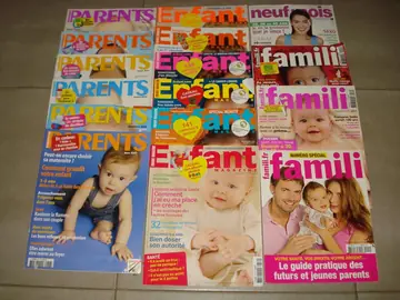 Lot Magazines Enfant Parents Famili