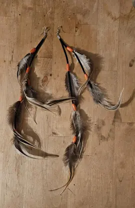 boucles d'oreilles avec plumes