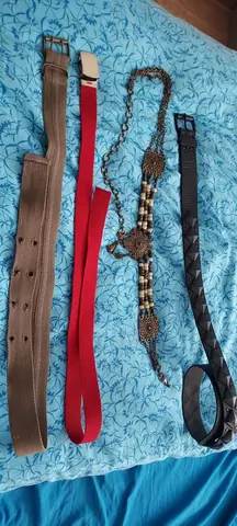 lot de 4 ceintures femme