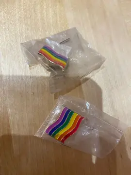 2 pin’s drapeau arc-en-ciel