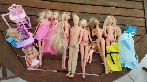 Lot poupées type barbie