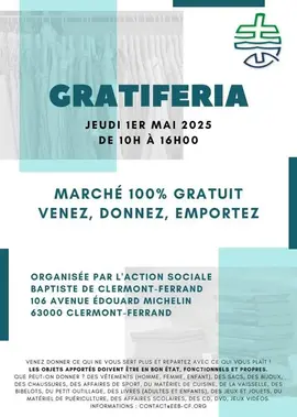 gratiferia 1er mai 2025