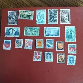 donne timbres de collection gommé