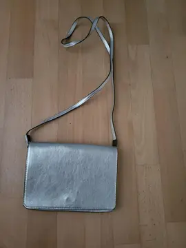 sac bandoulière gris