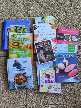 'ot de livres de cuisine
