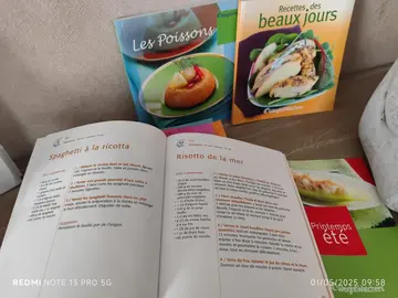 lot de livre de recettes Weight Watchers