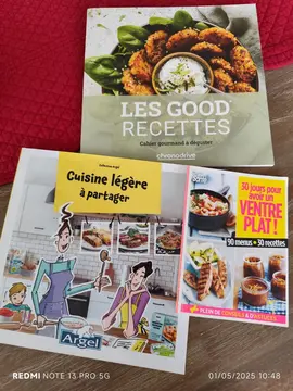 lot de 3 petits livres de recettes