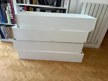 Tiroirs blancs Ikéa