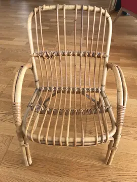 fauteuil enfant en rotin