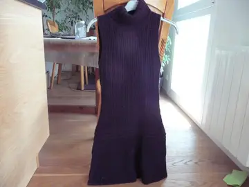 Robe marron chaude sans manche - Taille 36