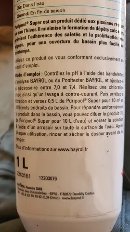 produit hivernale piscine