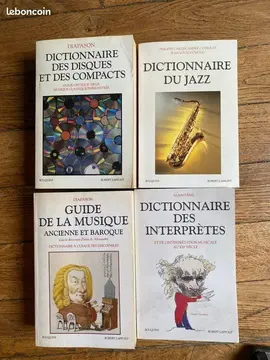 Livres dictionnaires de musique
