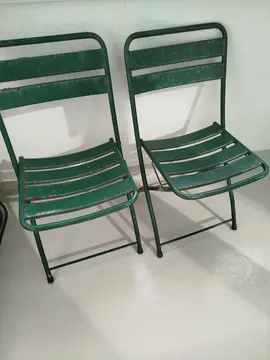 chaises métal d'extérieur