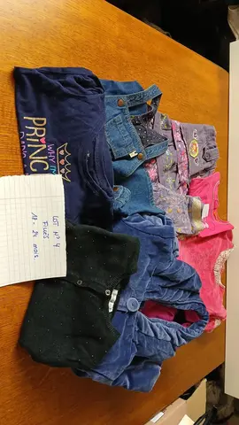 petit lot de vêtements filles 18-24 mois tbe