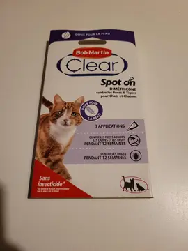 Antipuce chats (périmé, efficacité à tester