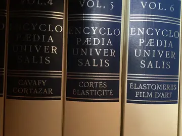 encyclopédie universalis 22 volumes cuir blanc état neuf