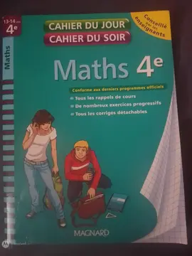 cahier d'exercices de 4em en maths