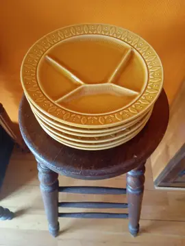 6 assiettes à fondue
