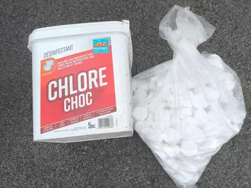 chlore choc piscine