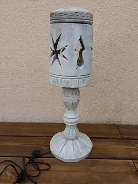 Lampe en bois