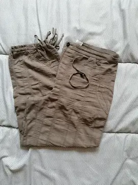 Pantalon 7/8 marron taille 38