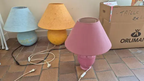 3 lampes de salon