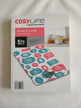 Balance de cuisine en verre "Cosy Life"