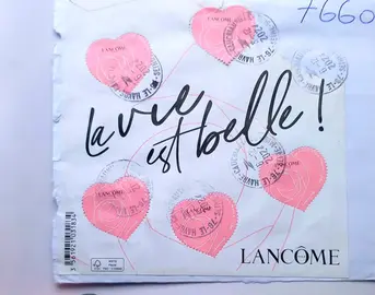 Bloc de timbres oblitérés Lancôme