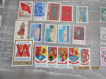 16 timbres de Roumanie