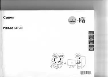DONNE pour imprimante Canon PIXMA MP540 manuel Prise en main (Getting Started)