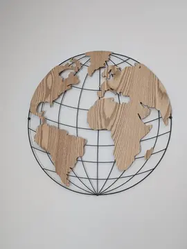 décoration murale carte du monde