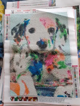 diamant painting dalmatien