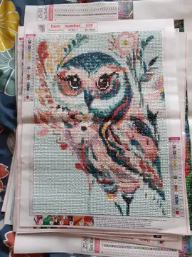 diamant painting hibou
