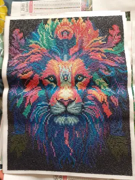 diamant painting lion